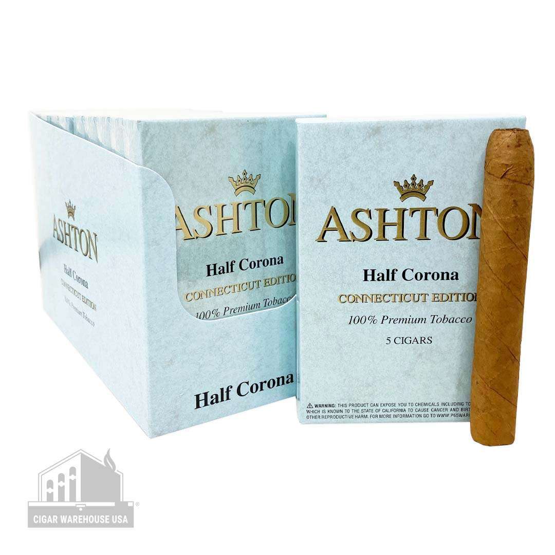 Ashton Small Cigars Connecticut Half Corona – Tins