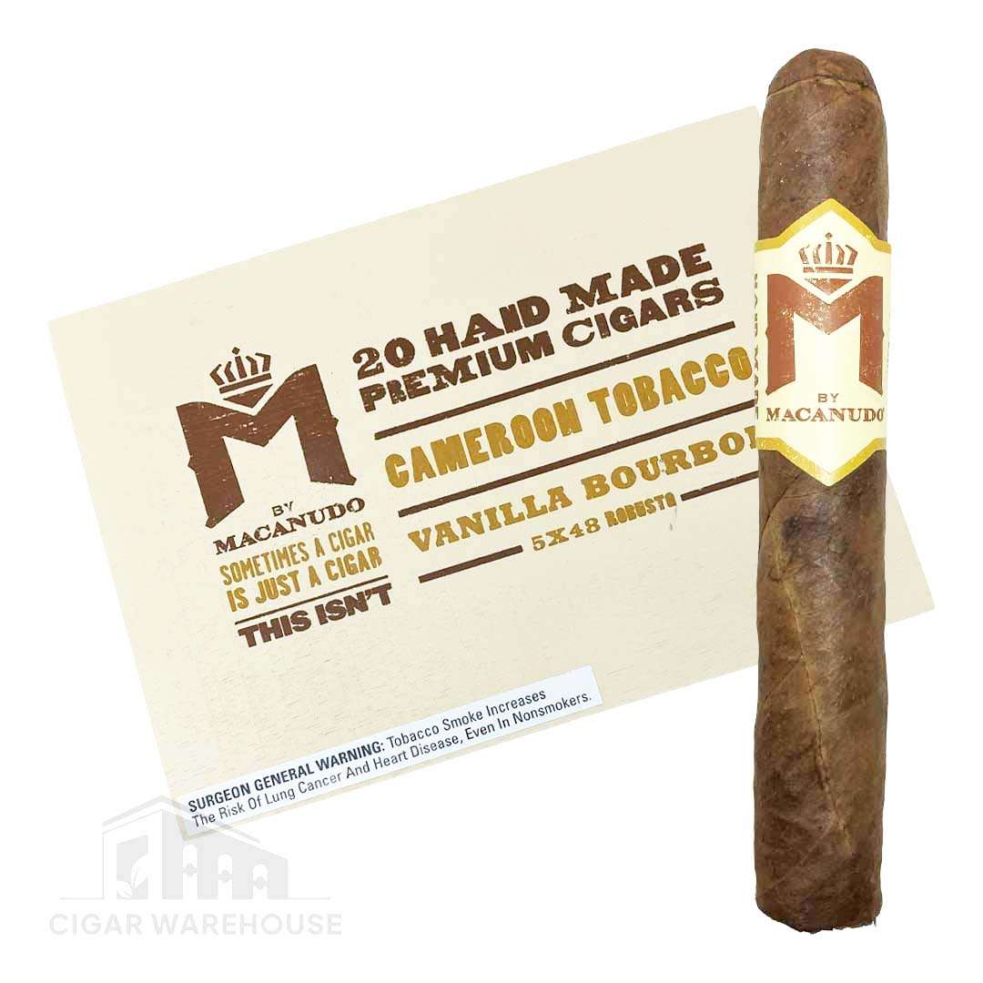 M by Macanudo Vanilla Bourbon Robusto – Box