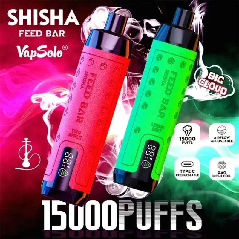 Wholesale Vapsolo Feed Bar Shisha15000 Puffs Disposable vape