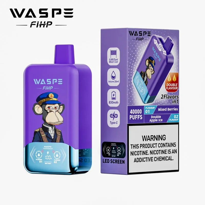 Wholesale Waspe Fihp 40K Puffs Double Flavor Disposable Vape - Image 9